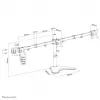 Neomounts stojak biurkowy pod monitor FPMA-D550DD3Czarny wolnostojący 6 kg 13-27 cali