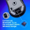 Bezprzewodowa mysz gamingowa KINGSTON HyperX Pulsefire Haste 2 Mini — symetryczna, 26 000 DPI, RF/Bluetooth/USB