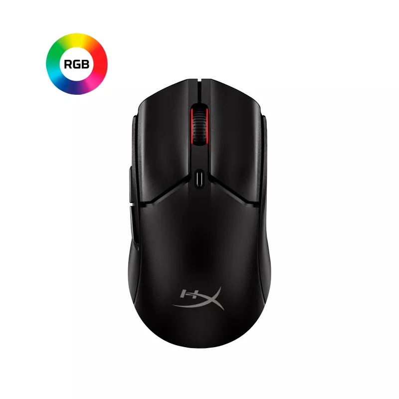 Bezprzewodowa mysz gamingowa KINGSTON HyperX Pulsefire Haste 2 Mini — symetryczna, 26 000 DPI, RF/Bluetooth/USB