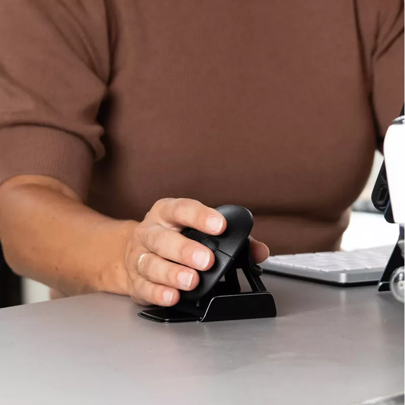 Ergonomiczna mysz R-Go Twister z oprogramowaniem Break, symetryczna mysz dla obu rąk, składana, Bluetooth i przewodowa