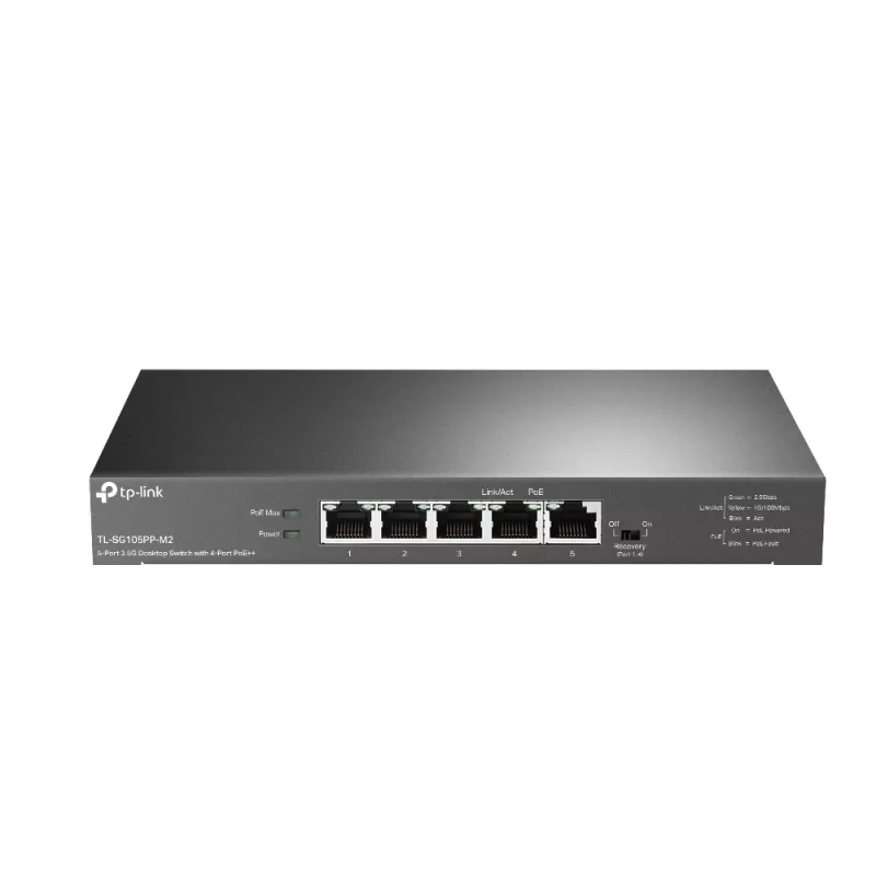 TP-Link 5-Port 2.5G Desktop Switch with 4-Port PoE++ Unmanaged