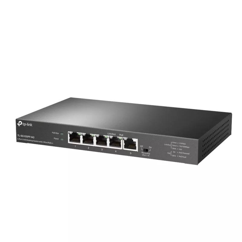 TP-Link 5-Port 2.5G Desktop Switch with 4-Port PoE++ Unmanaged