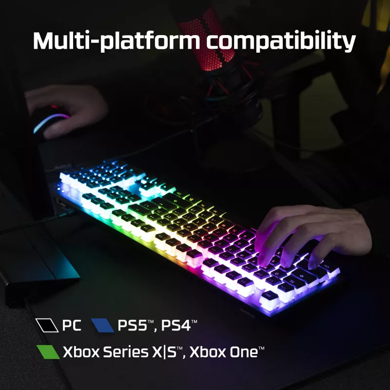 HyperX Alloy Origins Core - Mechaniczna klawiatura gamingowa - HX niebieski (układ US)