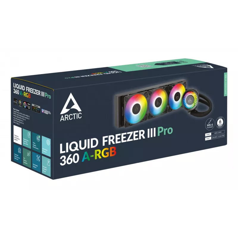 ARCTIC Liquid Freezer III Pro 360 A-RGB - Wielokompatybilny, wszechstronny zestaw chłodzenia wodnego CPU z A-RGB