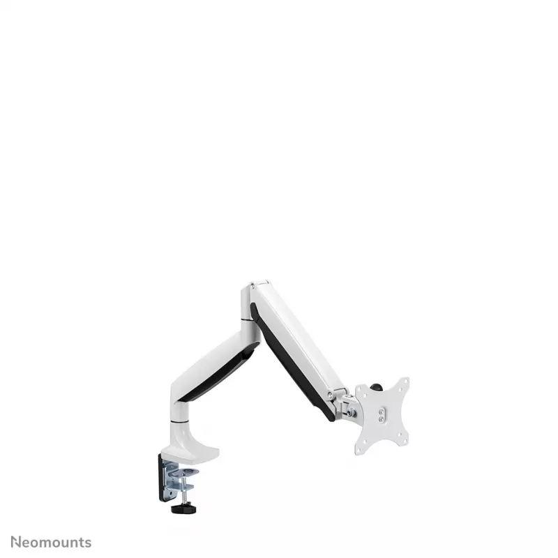 Ramię do monitora Neomounts NM-D750WHITE 10-32 cali - sprężyna gazowa, zacisk/przelotka, 9 kg, 25,4 cm (10 cali), 81,3 cm (32 cale), 100 x 100 mm, biały
