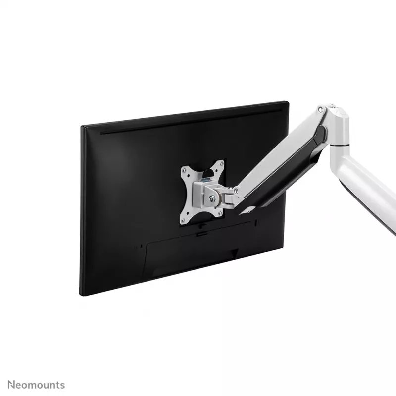 Ramię do monitora Neomounts NM-D750WHITE 10-32 cali - sprężyna gazowa, zacisk/przelotka, 9 kg, 25,4 cm (10 cali), 81,3 cm (32 cale), 100 x 100 mm, biały