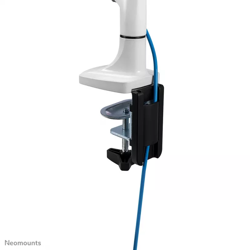 Ramię do monitora Neomounts NM-D750WHITE 10-32 cali - sprężyna gazowa, zacisk/przelotka, 9 kg, 25,4 cm (10 cali), 81,3 cm (32 cale), 100 x 100 mm, biały