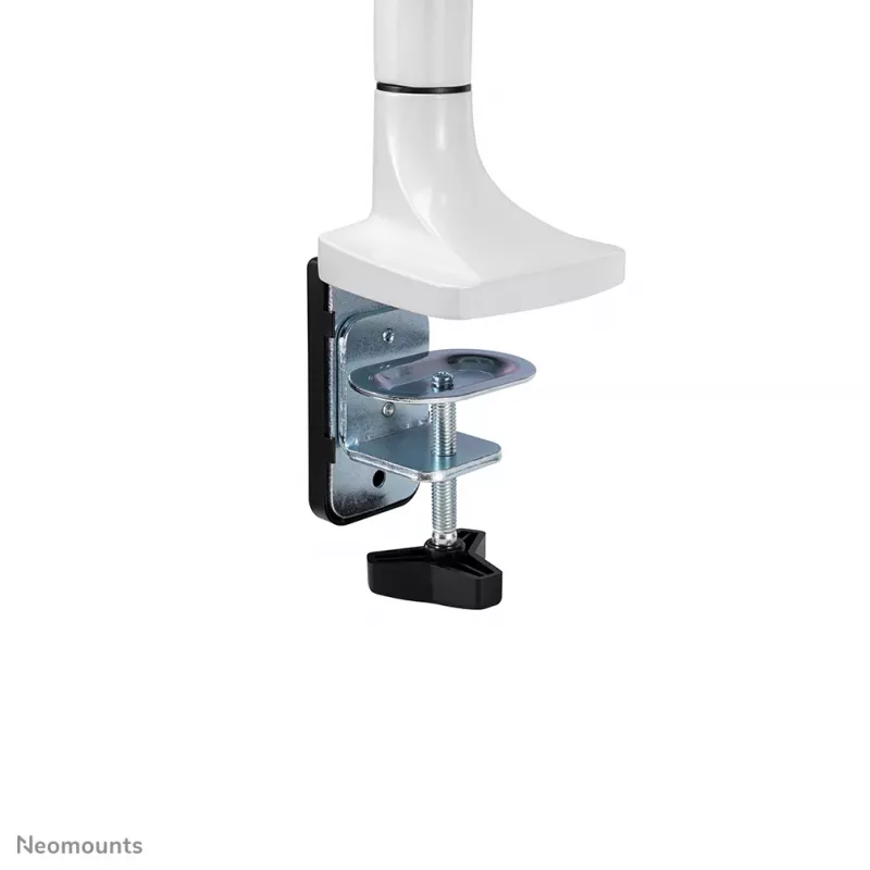 Ramię do monitora Neomounts NM-D750WHITE 10-32 cali - sprężyna gazowa, zacisk/przelotka, 9 kg, 25,4 cm (10 cali), 81,3 cm (32 cale), 100 x 100 mm, biały