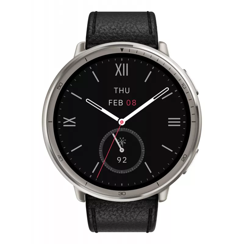 Amazfit W2433EU1N Smartwatch / zegarek sportowy 3,35 cm (1,32 cala) AMOLED Cyfrowy 466 x 466 pikseli Ekran dotykowy Srebrny