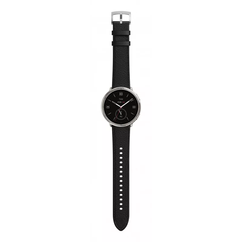 Amazfit W2433EU1N Smartwatch / zegarek sportowy 3,35 cm (1,32 cala) AMOLED Cyfrowy 466 x 466 pikseli Ekran dotykowy Srebrny
