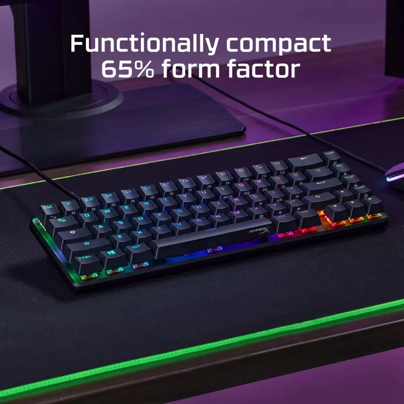HyperX Alloy Origins 65 - Mechaniczna klawiatura gamingowa - HX czerwony (układ US)