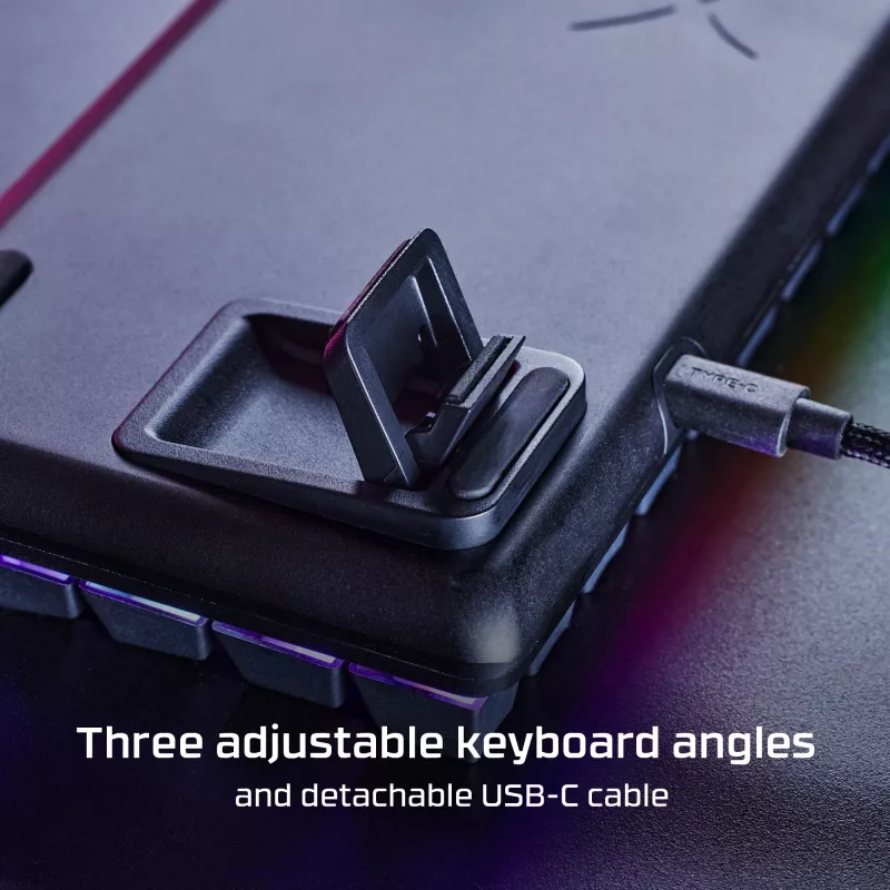 HyperX Alloy Origins 65 Mechaniczna klawiatura gamingowa HX czerwony przewodowa RGB