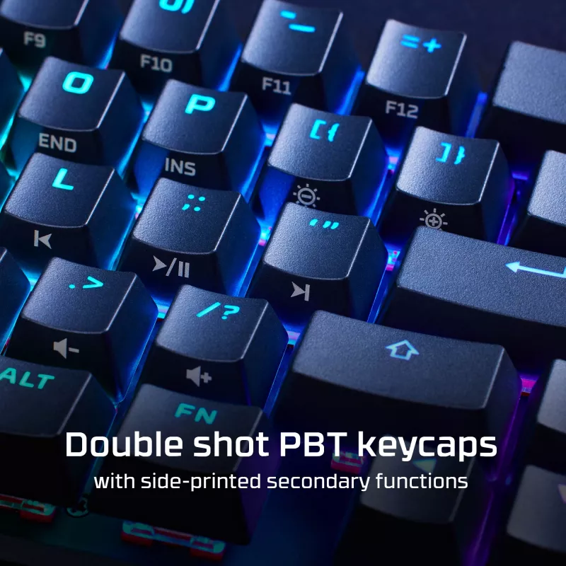 HyperX Alloy Origins 65 Mechaniczna klawiatura gamingowa HX czerwony przewodowa RGB