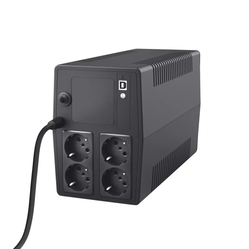 Trust Paxxon zasilacz awaryjny (UPS) 1 kVA 600 W 4 gniazda AC