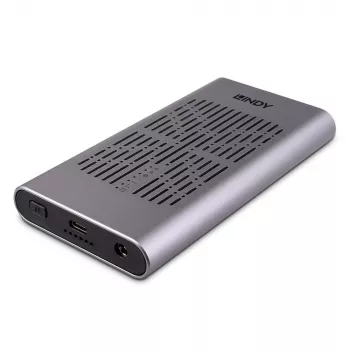 Obudowa Lindy USB 3.2 Gen 2x2 Dual na dwa dyski SSD M.2 NVMe z funkcją klonowania