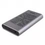 Obudowa Lindy USB 3.2 Gen 2x2 Dual na dwa dyski SSD M.2 NVMe z funkcją klonowania