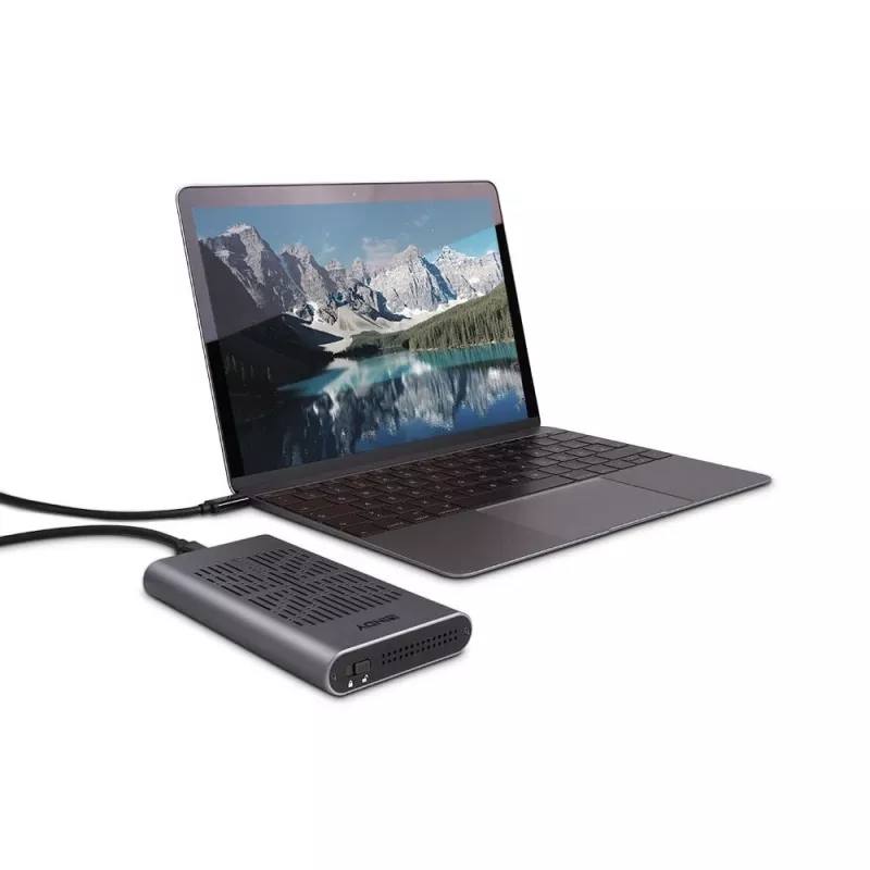 Obudowa Lindy USB 3.2 Gen 2x2 Dual na dwa dyski SSD M.2 NVMe z funkcją klonowania