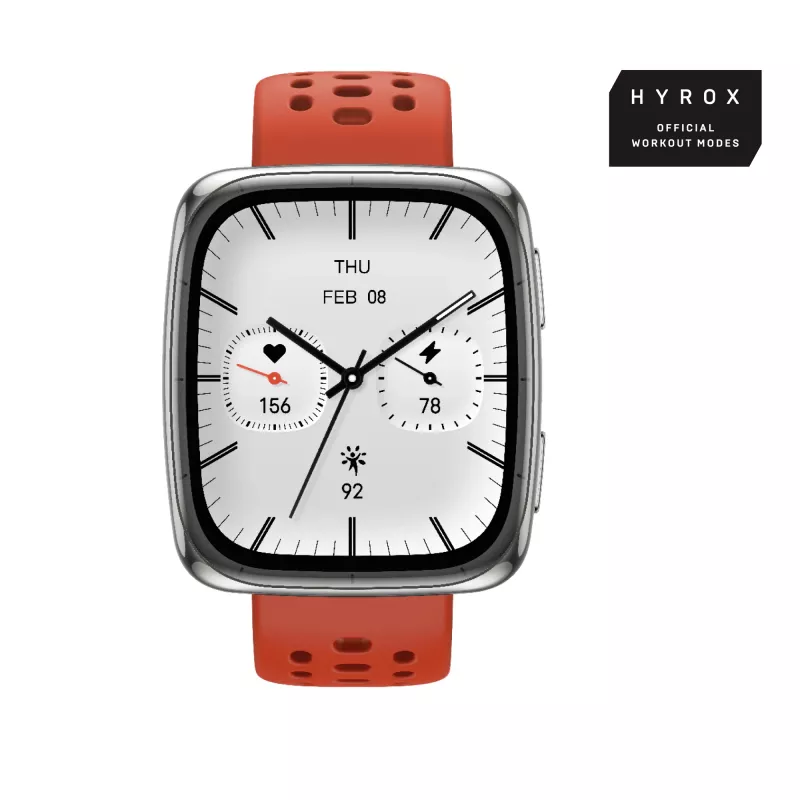 Amazfit Active 2 Kwadratowy smartwatch Czarny (W2434GL2N)