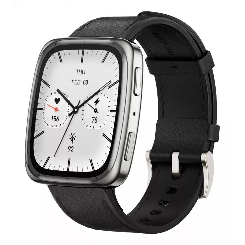 Amazfit Active 2 Kwadratowy smartwatch Czarny (W2434GL2N)