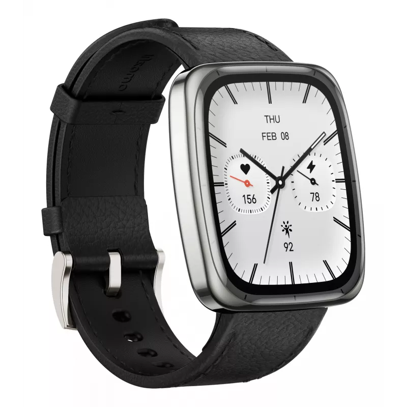 Amazfit Active 2 Kwadratowy smartwatch Czarny (W2434GL2N)