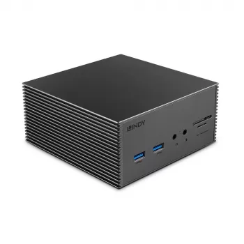 Lindy DST-Pro 101, stacja dokująca do laptopa USB-C z obsługą 4K i zasilaczem 100 W