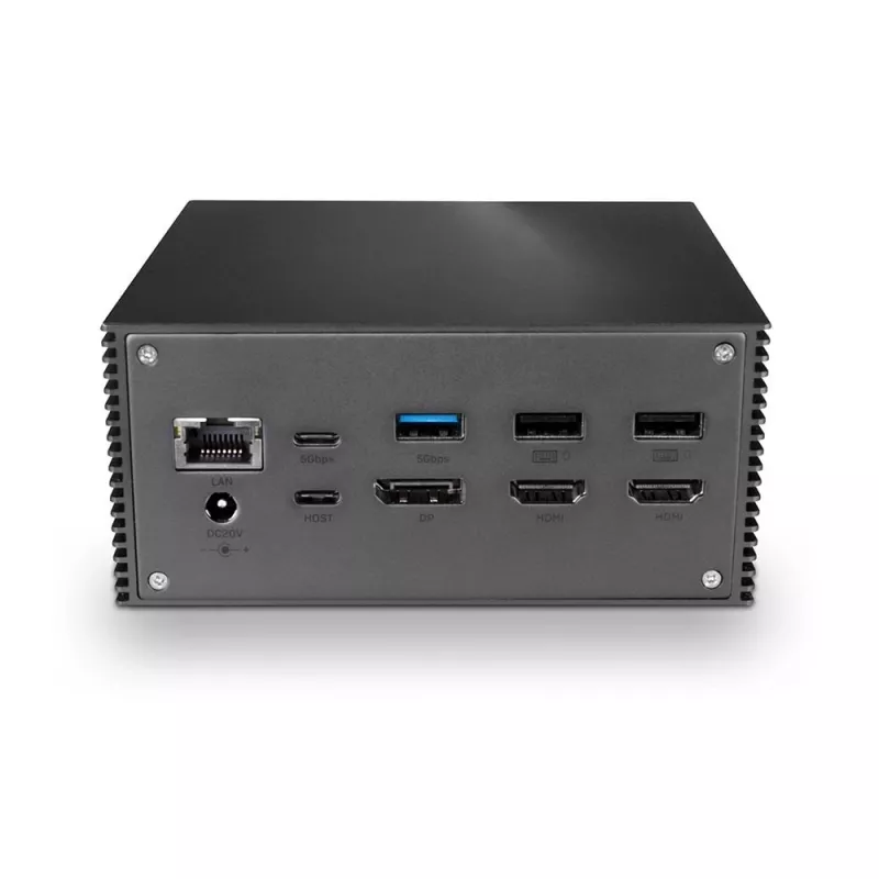 Lindy DST-Pro 101, stacja dokująca do laptopa USB-C z obsługą 4K i zasilaczem 100 W