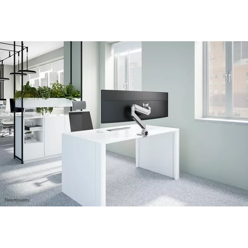Neomounts NM-D775SILVERPLUS ramię do monitora 10-49 cali - sprężyna gazowa - mocowanie górne - blokada 180°