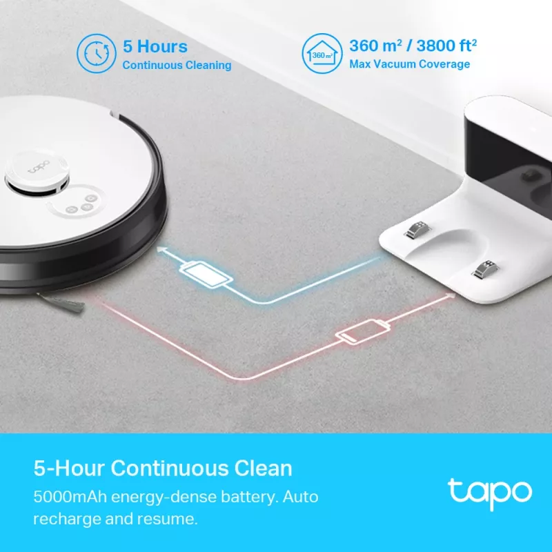TP-Link Tapo LiDAR Navigation Robot Vacuum & Mop