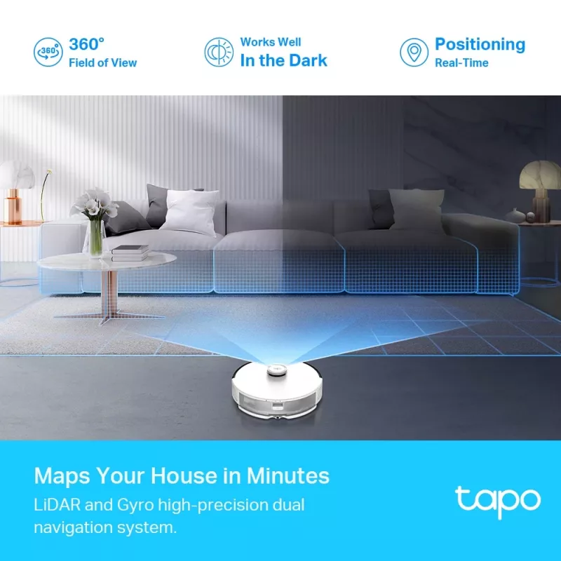 TP-Link Tapo LiDAR Navigation Robot Vacuum & Mop