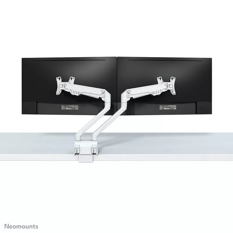 Neomounts FPMA-D750DWHITE2 Ramiona monitora 10-32 cale - sprężyna gazowa - Topfix - ogranicznik 180°