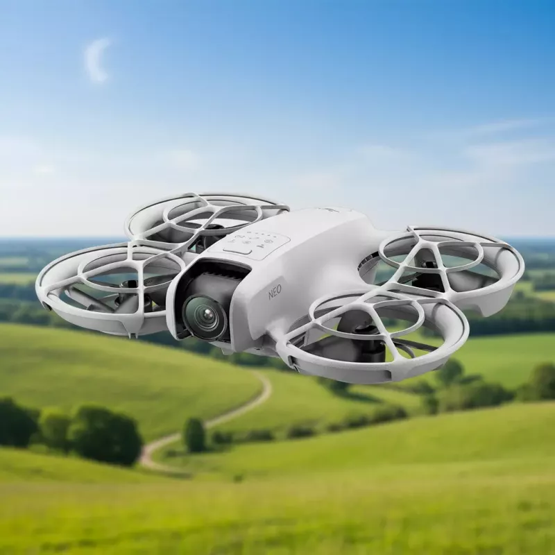 DJI Neo lekki dron 135 g z kamerą 4K Ultra HD, do 18 minut lotu na 1 ładowaniu, bez pilota