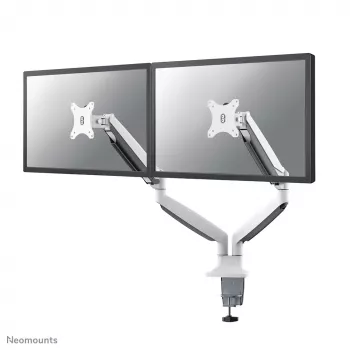 Neomounts NM-D750DWHITE Ramię do monitora 10-32 cale - sprężyna gazowa, Zacisk/Przelotka, 9 kg, 25,4 cm (10 cali), 81,3 cm (32 cale), 100 x 100 mm, Biały