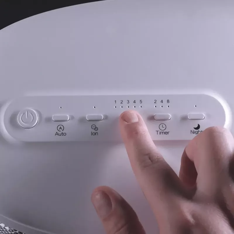 Nawilżacz powietrza typu płuczka powietrza stojący Stylies ANTARES — zbiornik 6 L, 10 W, 1,42 kg, biały