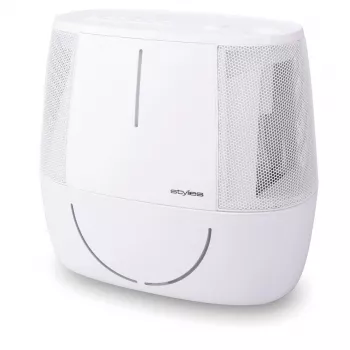Nawilżacz powietrza typu płuczka powietrza stojący Stylies ANTARES — zbiornik 6 L, 10 W, 1,42 kg, biały