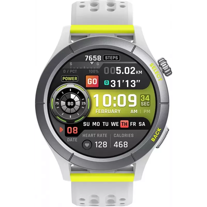 Amazfit Cheetah 3.53 cm (1.39 cala) AMOLED 46.7 mm Cyfrowy 454 x 454 pikseli Ekran dotykowy Szary GPS (satelitarny)