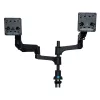 R-Go Tools Ramię do monitora R-Go Caparo Dual, do dwóch monitorów, regulowane za pomocą sprężyny gazowej, udźwig 3-9 kg, w 100% okrągłe, czarne