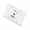 Lindy 150m Cat.6 HDMI 4K60 & Type C HDBaseT EU Wall Plate KVM Extender, Transmitter