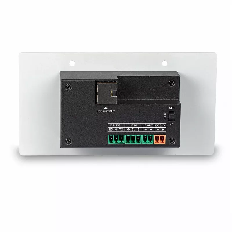 Lindy 150m Cat.6 HDMI 4K60 & Type C HDBaseT EU Wall Plate KVM Extender, Transmitter