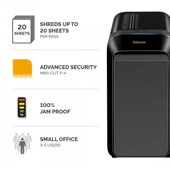 Niszczarka Fellowes LX Series Powershred LX220 65 dB Czarna