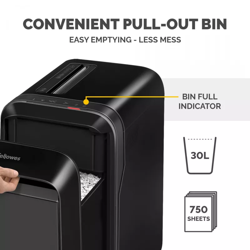 Niszczarka Fellowes LX Series Powershred LX220 65 dB Czarna