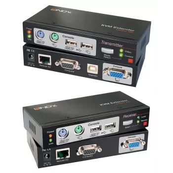 Lindy 300m CAT5 KVM Extender Combo, USB i VGA