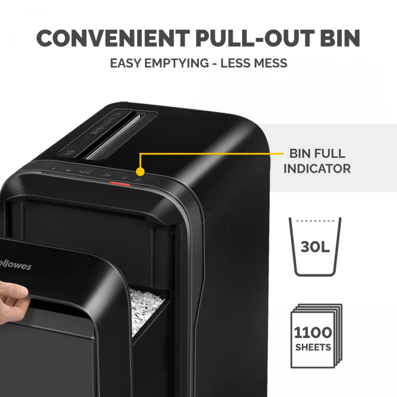 Fellowes LX Series 5050401 niszczarka dokumentów Mikrocięcie 65 dB Czarny