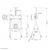 Wózek telewizyjny Neomounts NS-M1500WHITE 32-65 cali