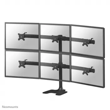 Neomounts FPMA-D700DD6 Uchwyt do monitora 10-27 cali, wolnostojący/przepust kablowy, 8 kg, 25,4 cm (10 cali), 68,6 cm (27 cali), 100 x 100 mm, Czarny