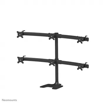 Neomounts FPMA-D700DD6 Uchwyt do monitora 10-27 cali, wolnostojący/przepust kablowy, 8 kg, 25,4 cm (10 cali), 68,6 cm (27 cali), 100 x 100 mm, Czarny