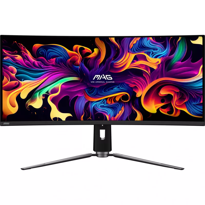 Monitor MSI MAG 341CQP QD-OLED 34 cal UltraWide QHD 3440×1440, 21:9, 0,03 ms, hub USB, VESA, regulacja wysokości
