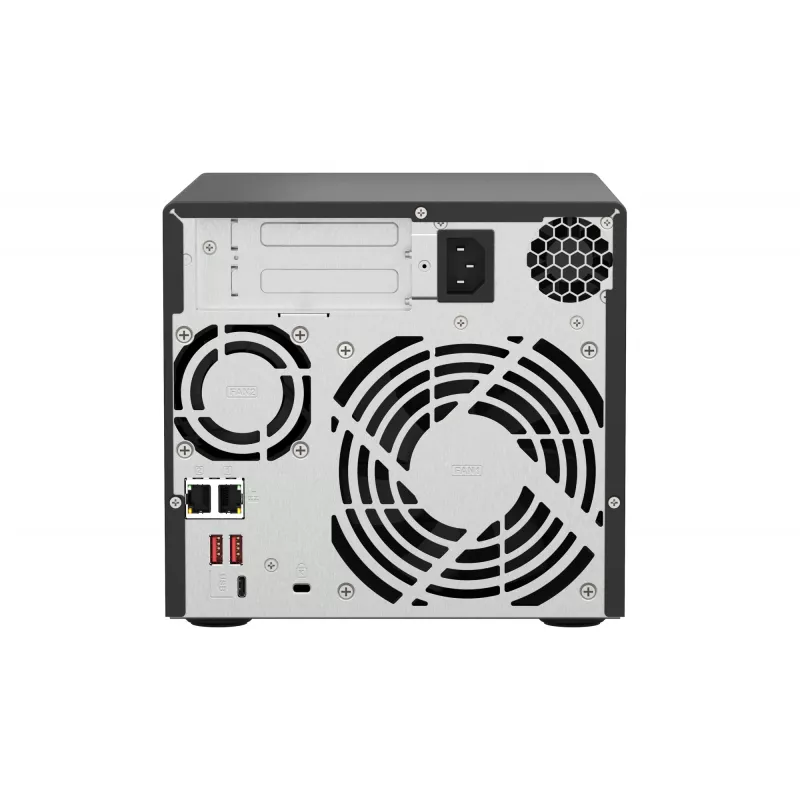 QNAP TS-473A NAS Tower Ryzen Embedded V1500B 8 GB DDR4 0 TB QNAP Turbo System Czarny