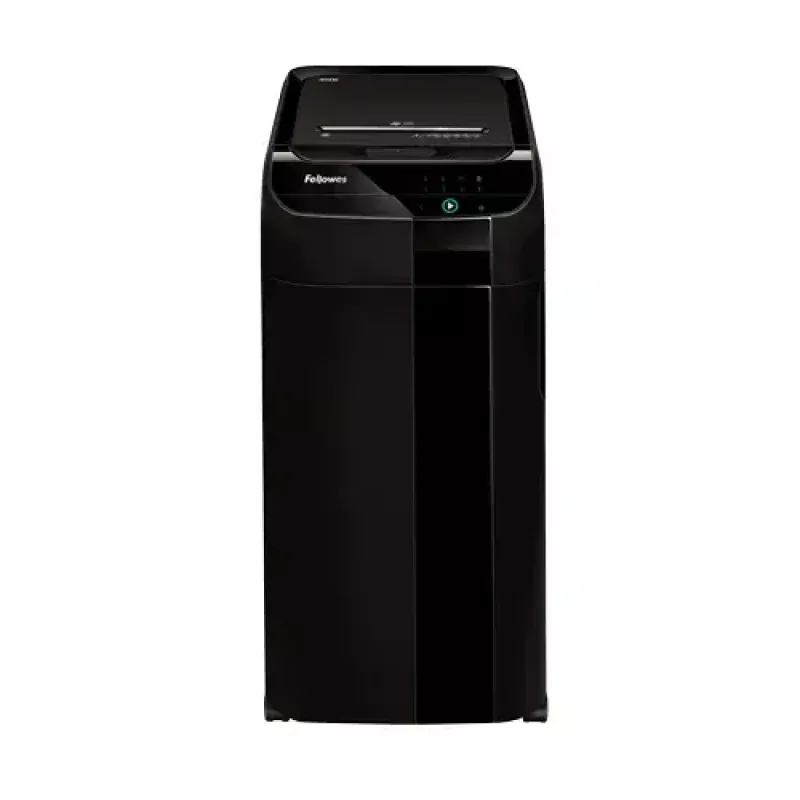Niszczarka Fellowes 100135793 — ścinki 4 x 38 mm, kosz 68 l, czarna