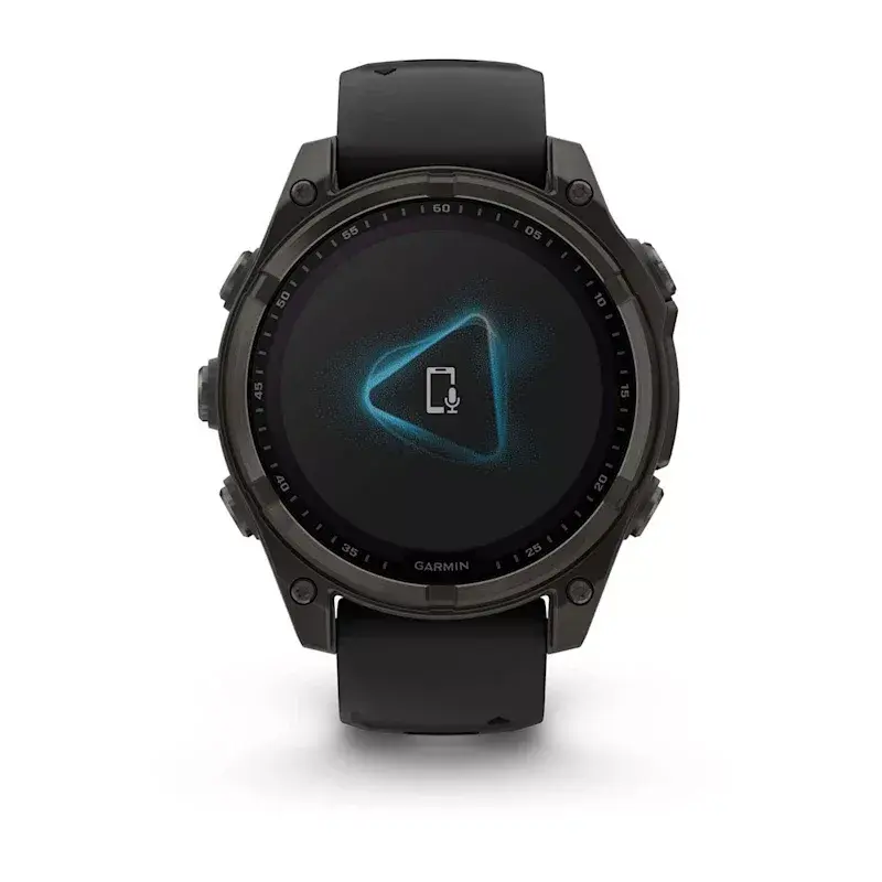 Sport smartwatch GARMIN fenix 8 Black — 51 mm koperta, szafirowa soczewka, Solar, GPS, 32 GB, 10 ATM, wyświetlacz 1,3 cala