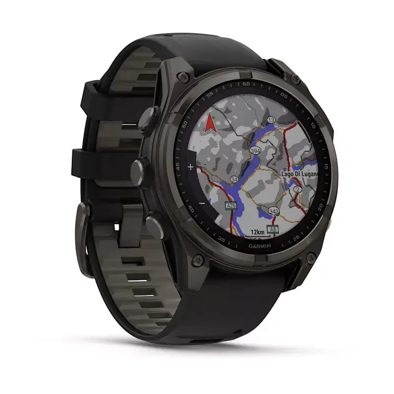 Sport smartwatch GARMIN fenix 8 Black — 51 mm koperta, szafirowa soczewka, Solar, GPS, 32 GB, 10 ATM, wyświetlacz 1,3 cala